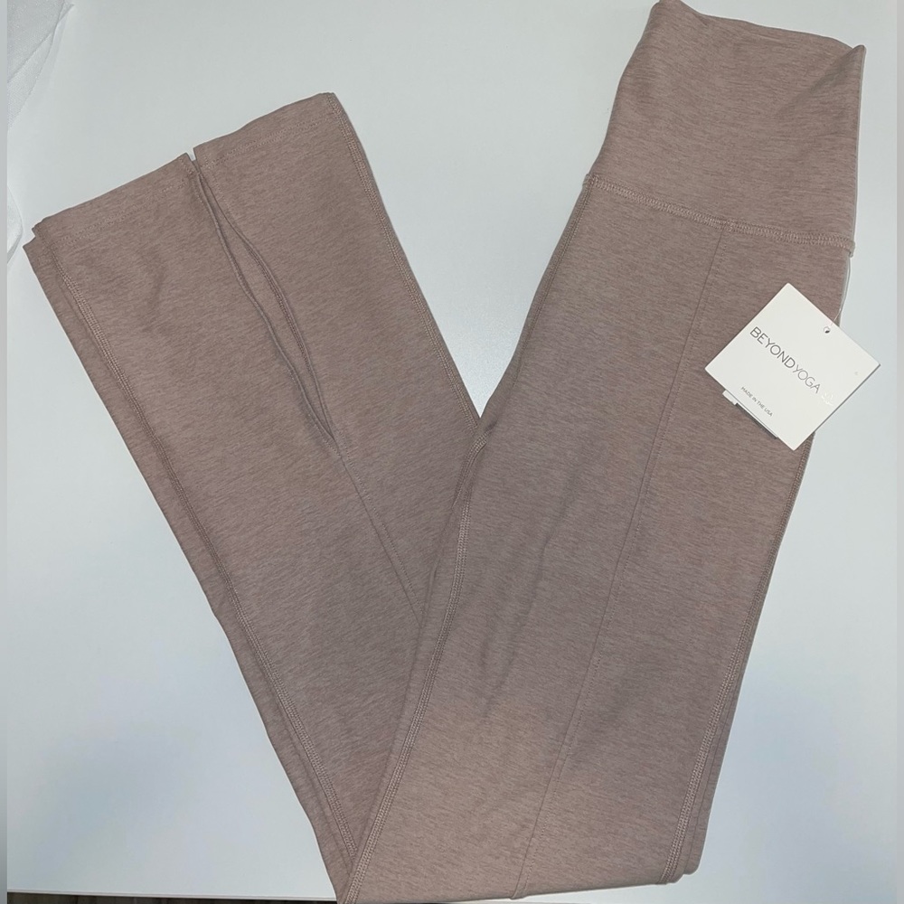 Beyond Yoga Spacedye high waisted flare bottom leggings